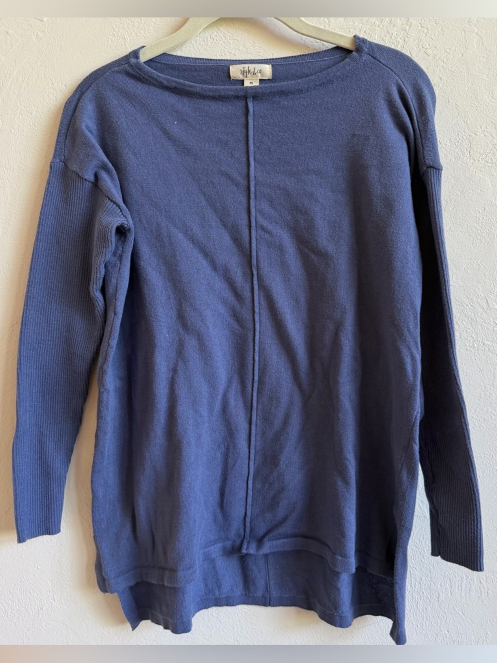 Style & Co. Blue Crewneck Sweater
